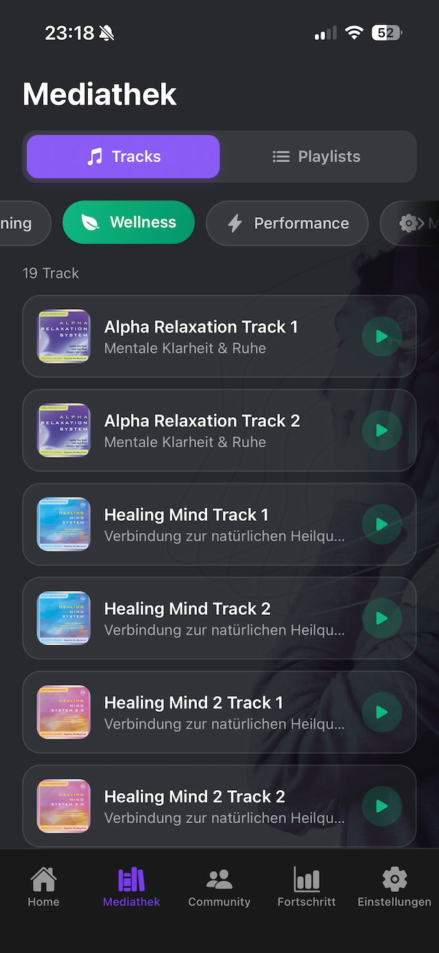 Wellness - Dark Mode